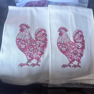 Tea Towel Set of Pets Art