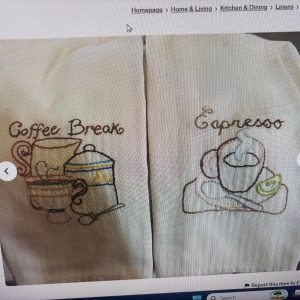 Tea Towel Set of Coffee Breaks
